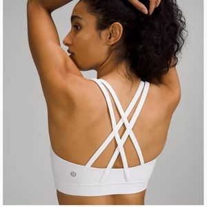 Lululemon white energy bra